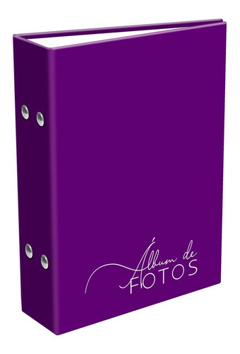 Album Fotográfico 10x15 120 Fotos Vertical 24 Horas Cor Roxo-claro Cor