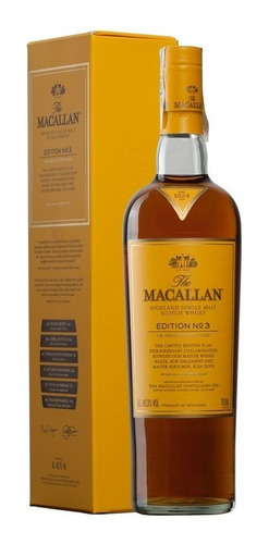 Imagen 8 de 9 de Whisky The Macallan Edition Nro3 700ml En Estuche