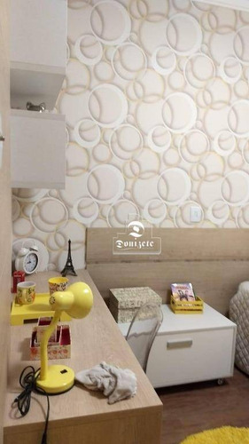 Apartamento Com 2 Dormitórios À Venda, 64 M² Por R$ 480.825,57 - Campestre - Santo André/sp - Ap12376