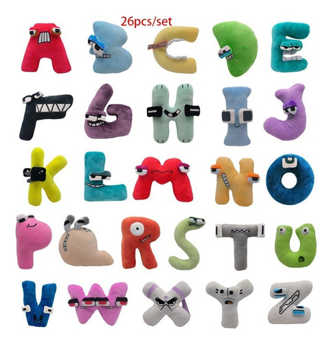 26pcs Alphabet Lore Muñeco Peluche Niños Juguete Regalos A-z