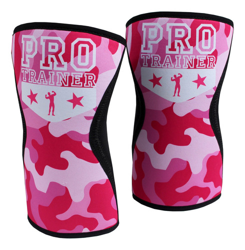 Joelheira Crossfit Neoprene Camuflado Rosa Tamanho M Cor Outro