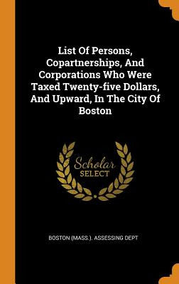 Libro List Of Persons, Copartnerships, And Corporations W...