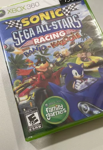 Jogo Sonic Sega All Stars Racing - Xbox 360 Mídia Física Usado