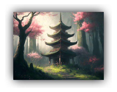 Canvas Patrones Intensos Japoneses Tematica 75x50cm