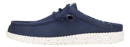 Hey Dude Wally Slip Stretch Canvas Navy Hombre