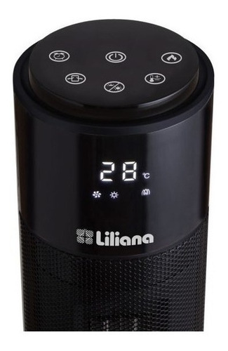 Imagen 4 de 4 de Calefactor eléctrico Liliana Towerflame TCH50 negro 220V-240V