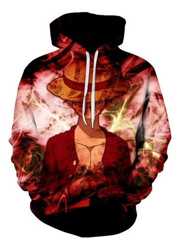 Sudadera Anime One Piece Luffy Estilo Callejero Cool 3d