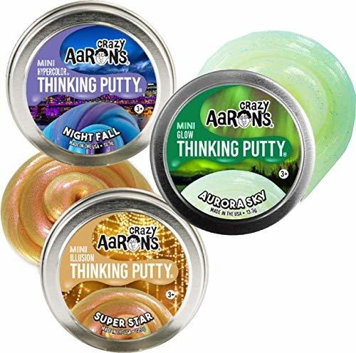 Crazy Aaron's Putty Super Sky Mini Latas (.47oz Cada Una) Ni