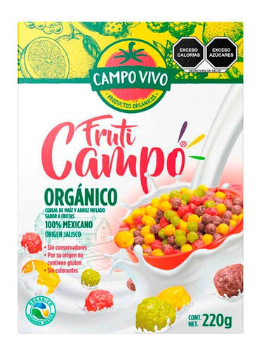 Cereal Campo Vivo Fruti Campo Orgánico 220g