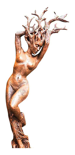 Estatua De La Diosa Del Bosque, Artesanía En Resina, Árbol,