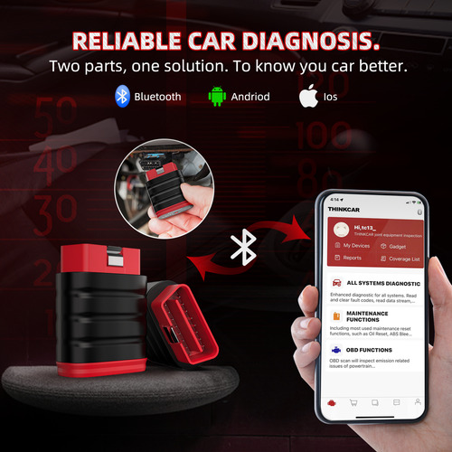 Thinkcar Thinksafe Scanner Obd2 Automotriz Del Obd Coche