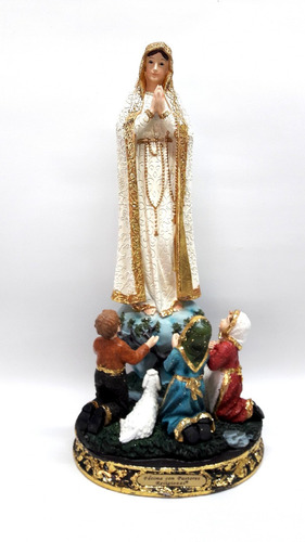 Virgen Fatima Pastores Dorado 40cm 530-77258 Religiozzi