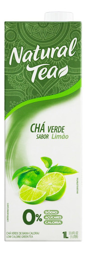 Chá Verde Limão Zero Açúcar Natural Tea Caixa 1l