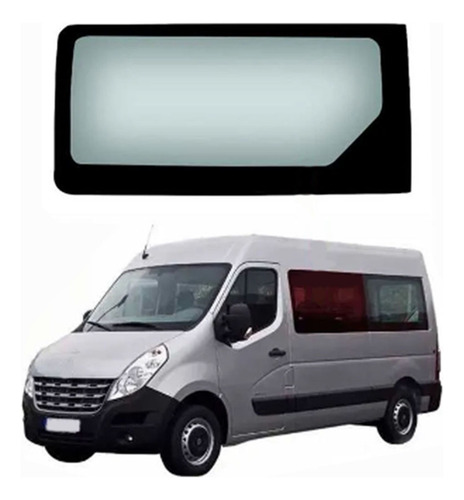 Vidro Janela Fixa Renault Master Esquerda 14 15 16 17 18 19