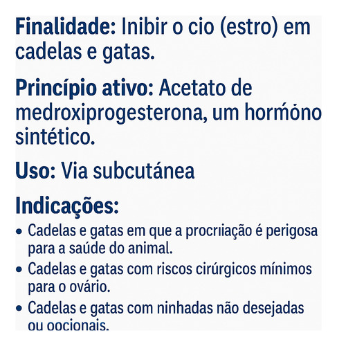 Kit 10 Uni Inibidex Injetável Anticoncepcional Cães E Gatos