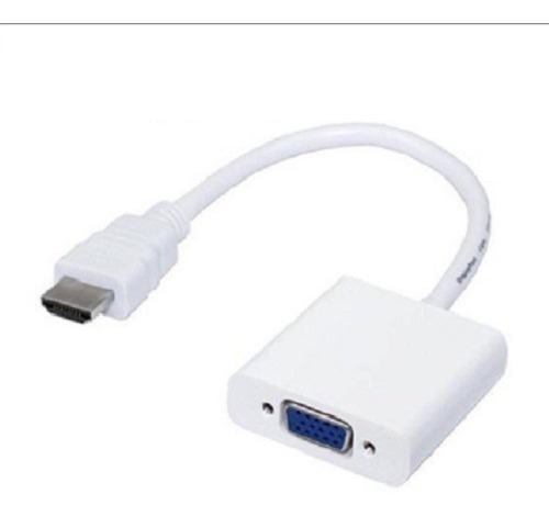 Conversor Adaptador Hdmi A Vga Con Cable Audio Full Hd 1080