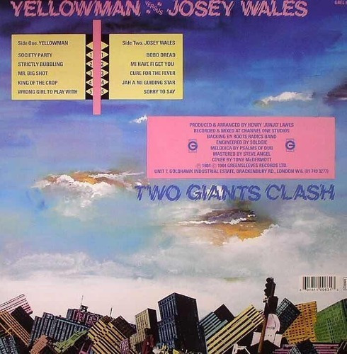Imagen 2 de 2 de Yellowman / Josey Wales Two Giant Vinilo Lp Importado Reggae
