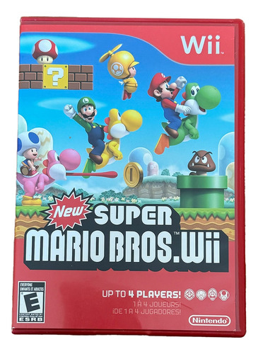 Wii Super Mario Bros Juego Original Dvd Usa