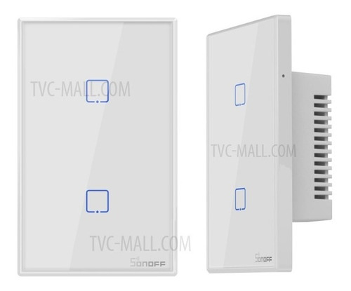 Sonoff Teclado/llave Touch Wifi 2 Canales - Electrocom -