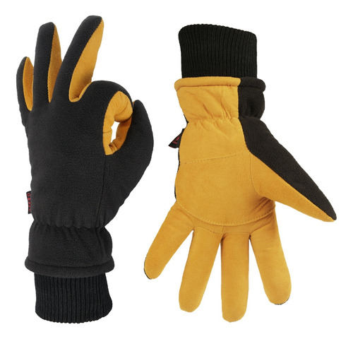 Guantes De Piel De Trabajo Impermeables Y Cortaviento