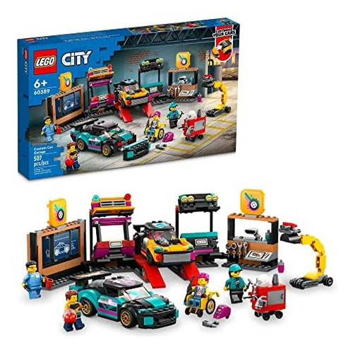 Lego City 60389, Juego De Construcción De Garaje De Juguete 