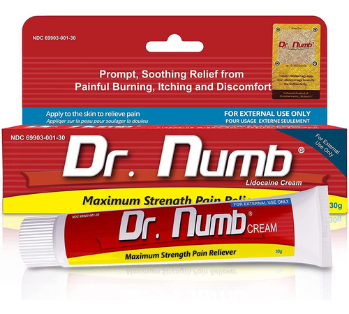  Tube Of Dr Numb Maximum Topical Anesthetic Anorectal Cr...
