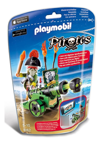 Todobloques Playmobil 6162 Capitán Pirata Cañón Interactivo