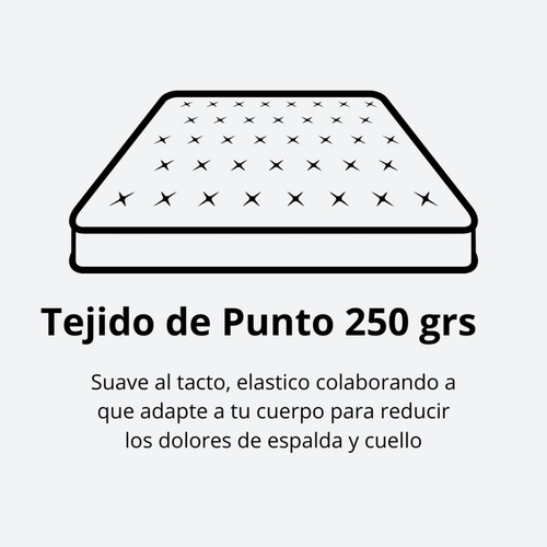 Colchón Gold Resortes Y Espuma 30cm King (180x200) En Caja Blanco