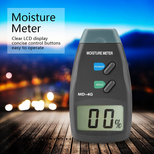 Medidor De Humedad Md-4g Lcd Digital De 4 Pines Para Madera