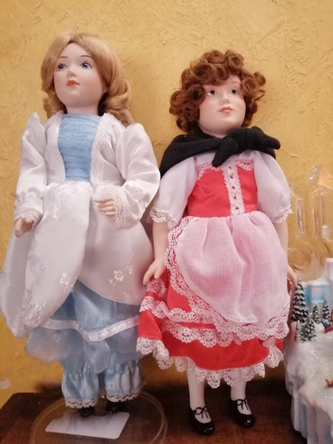 Muñecas De Porcelana Como Nuevas 28 Cm. 