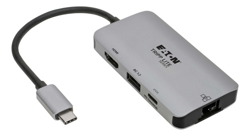 Hub Usb C 4 En 1 Hdmi 4k Ethernet Usb 3.0 Pd100w Tripplite