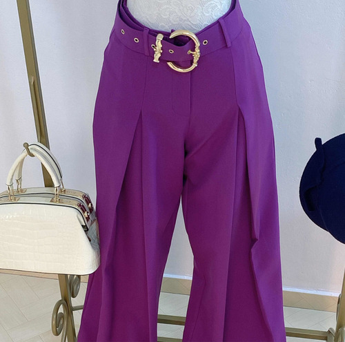 Imagem 3 de 7 de Calça Pantalona Moda Social Feminina