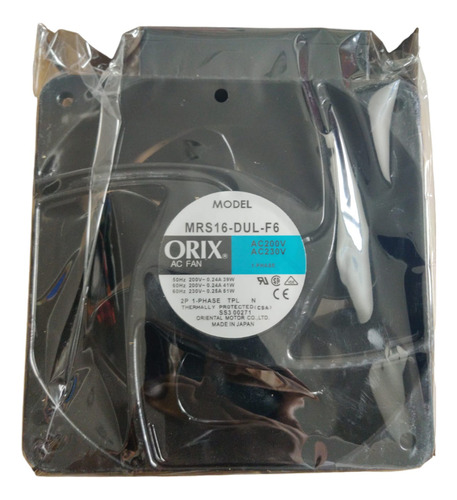 Ventilador Orix Ac Fan Modelo:mrs16-dul-f6 Ac 230 51 W 2p