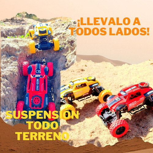 Coche Rc 4x4 Rock 1:18 Todo Terreno Batería Recargable