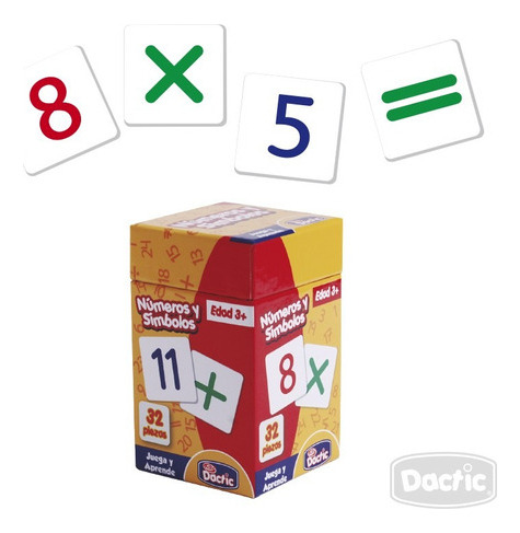 Juego De Mesa Numeros Y Simbolos Dactic Suma Restas Calculos