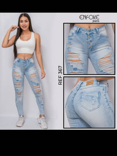 Pantalones Jeans Dama Moda Colombiana