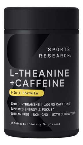 Suplemento De L-teanina 3 En 1 Con Cafeina Sports Research