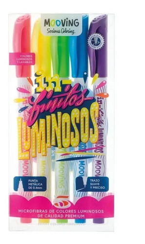 Imagen 3 de 3 de Microfibras luminosas X 5 colores mooving coloring
