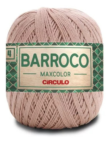 Barroco Maxcolor 4 Fios 200gr Kit 03 Un Linha Crochê Tricô Cor Rapadura