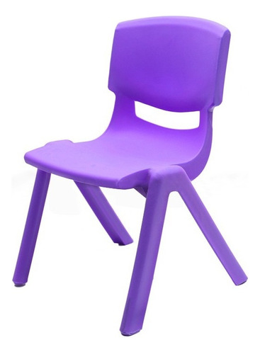 Silla De Plastico Niños - Asiento Iantil - Color Violeta