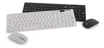 Comprar Kit Teclado Mouse Sem Fio Wireless Usb Slim Notebook Pc Mouse Preto Teclado Preto