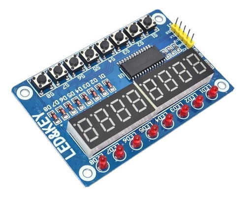 Modulo Display Siete Segmentos Tm1638 X8 Para Arduino