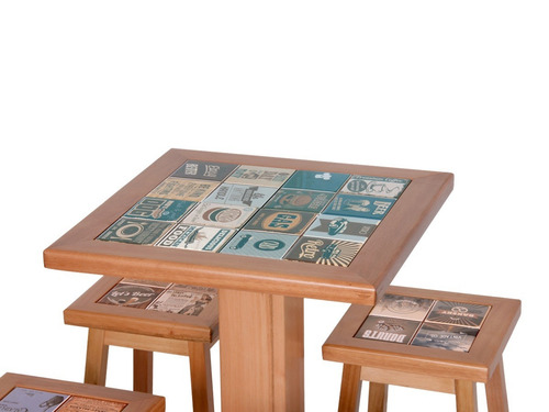 Conjunto Mesa Bistrô Com 4 Banquetas