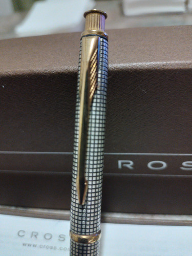 Combo Roller Cross Acero Brillante Y Lapiz Mecánico Parker Plateado Y Dorado Negra (Usado)
