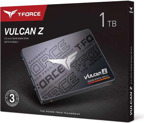 Disco De Estado Solido 1 Tb Sata3 2.5'' T-force Vulcan Z Color Negro