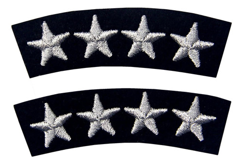 Parche Decorativo Bordado De Cuatro Estrellas Coser O P...