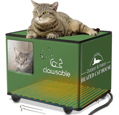 Casa Para Gatos Impermeable Y De Facil Montaje Para Gatos Al