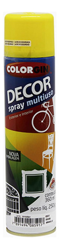 Spray Colorgin Decor Amarelo 360ml 859