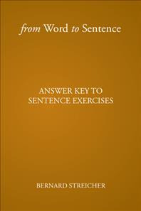 Libro From Word To Sentence - Bernard Streicher