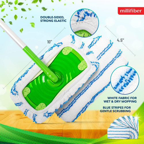Almohadillas De Microfibra Reutilizables Para Mopa Compatibl